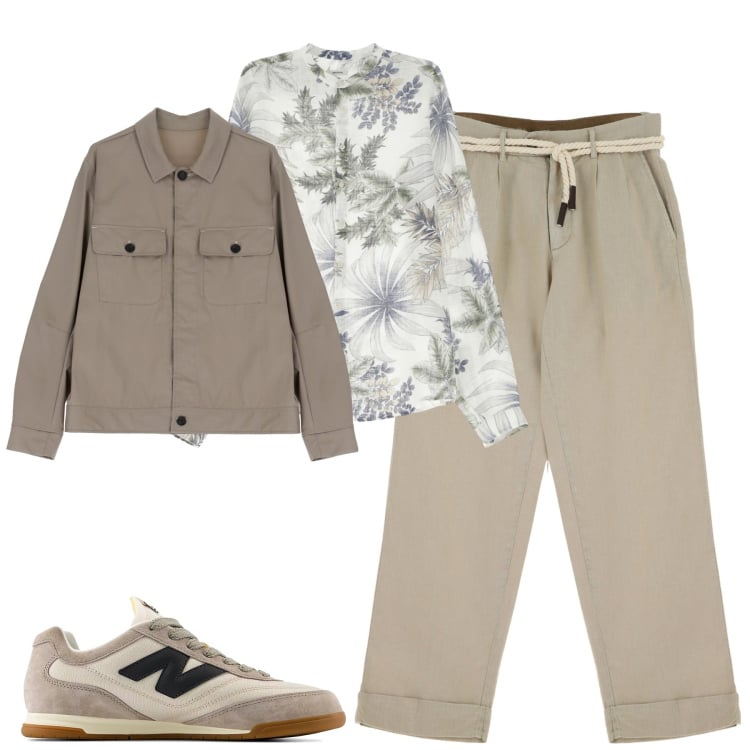 Outfit uomo - Aperitivo. Stile Trendy per Serata speciale. Abbinamento con pantaloni chino, giacche, camicie, sneakers.