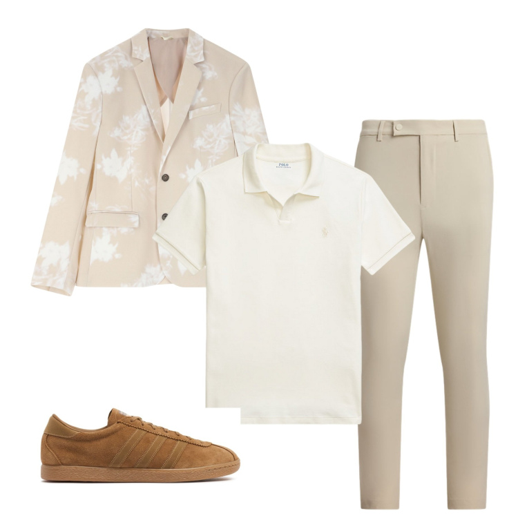 Outfit uomo - Businisse 1. Stile Business/Elegante per Tutti i giorni. Abbinamento con giacche, polo, pantaloni, sneakers.