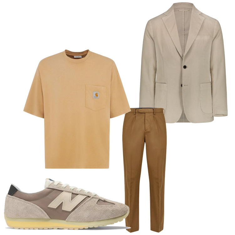Outfit uomo - Gradazioni di colore. Stile Business/Elegante per Serata speciale. Abbinamento con sneakers, giacche, pantaloni, t-shirt.