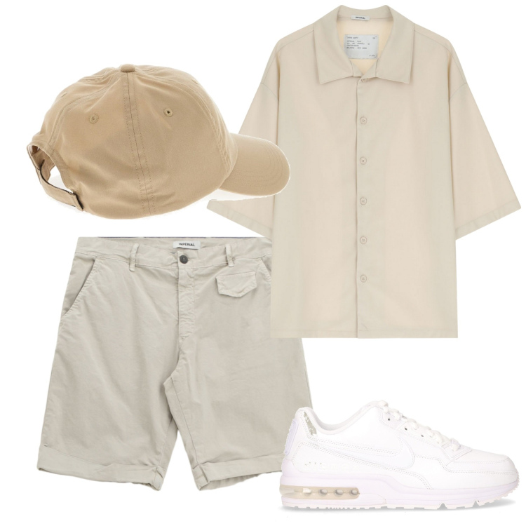 Outfit uomo - Abiti Imperial. Stile Casual per Tutti i giorni. Abbinamento con camicie, bermuda, cappelli, sneakers.