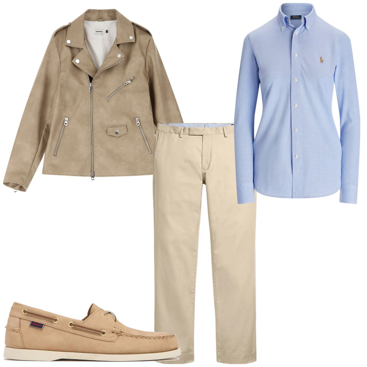Outfit uomo - Total look #2216390. Stile Urban per Ufficio. Abbinamento con giacche, pantaloni chino, camicie, scarpe stringate.