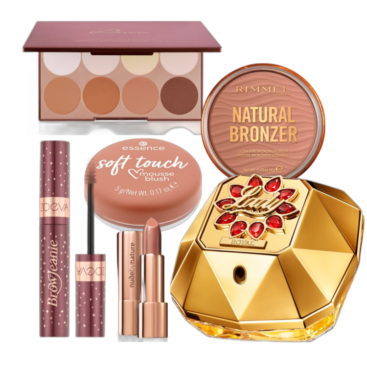 Outfit donna - Colori naturali. Abbinamento con rossetti, mascara, terre, profumi, blush, terre.