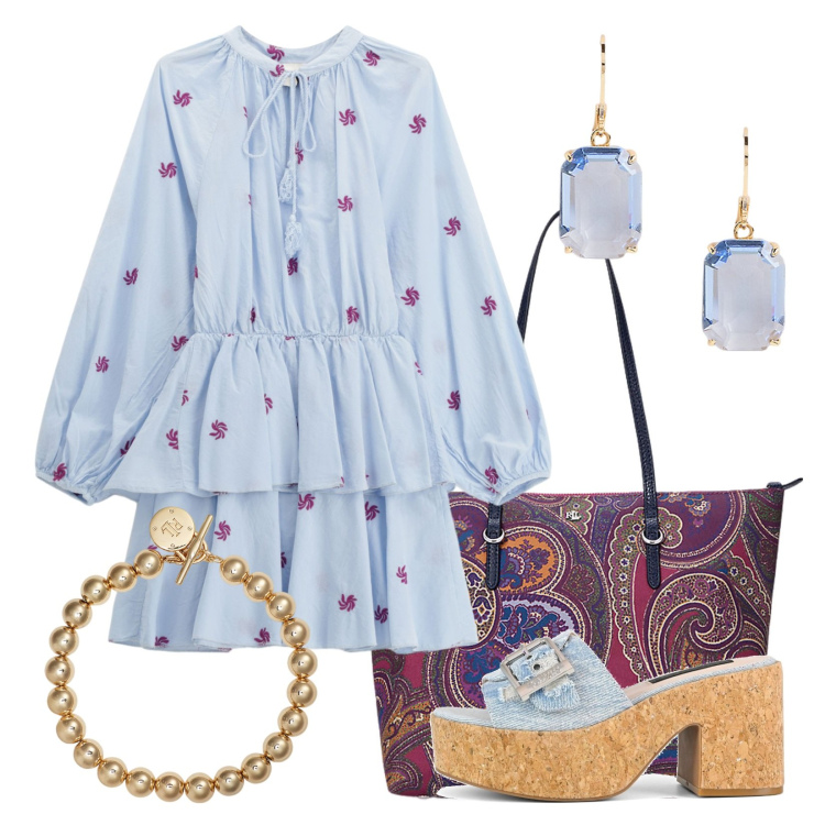Outfit donna - Sandali super contemporanei!. Stile Trendy per Serata fuori. Abbinamento con vestiti corti, borse tote, braccialetti, orecchini, sandali.