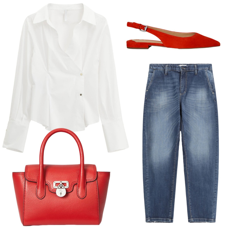 Outfit donna - I jeans must have. Stile Trendy per Tutti i giorni. Abbinamento con jeans, camicie, borse a mano, ballerine.