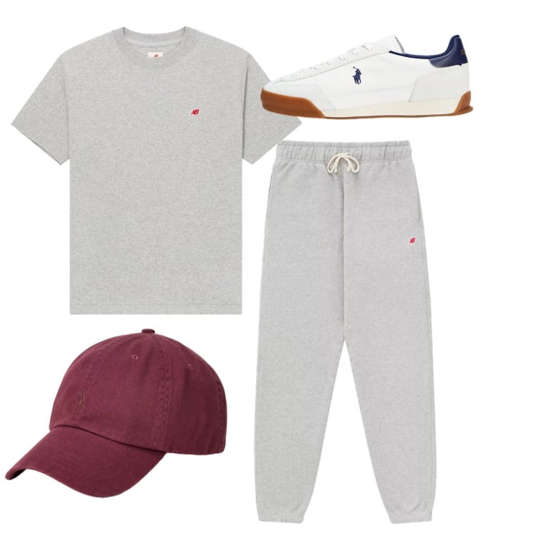 Outfit uomo - City. Stile Casual per Tutti i giorni. Abbinamento con t-shirt, pantaloni, sneakers, cappelli.