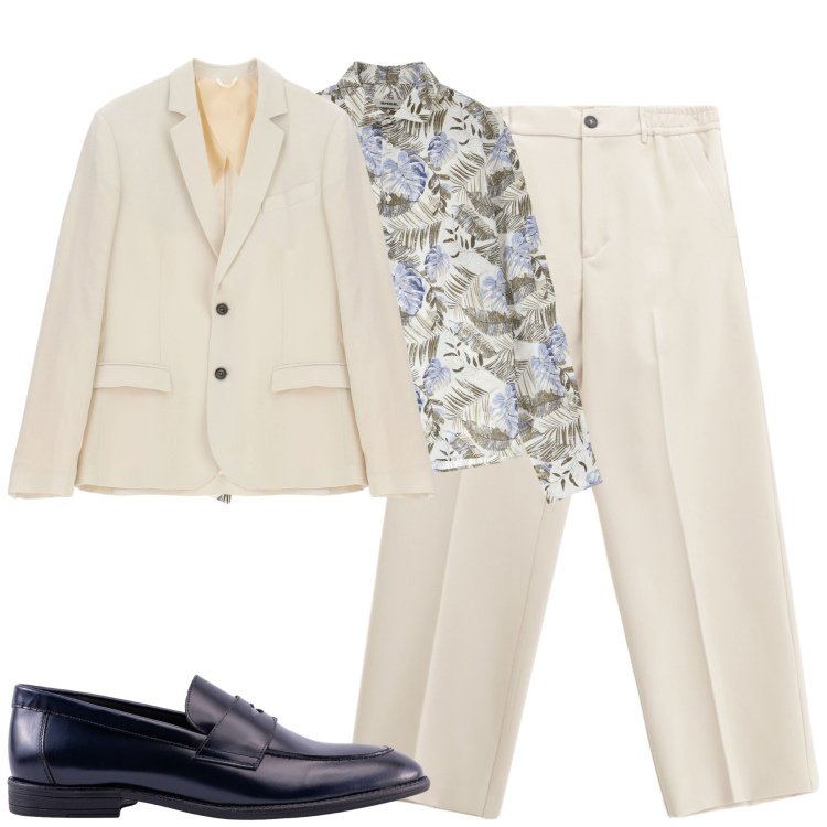 Outfit uomo - Classic. Stile Business/Elegante per Cerimonia. Abbinamento con camicie, giacche, pantaloni, scarpe stringate.