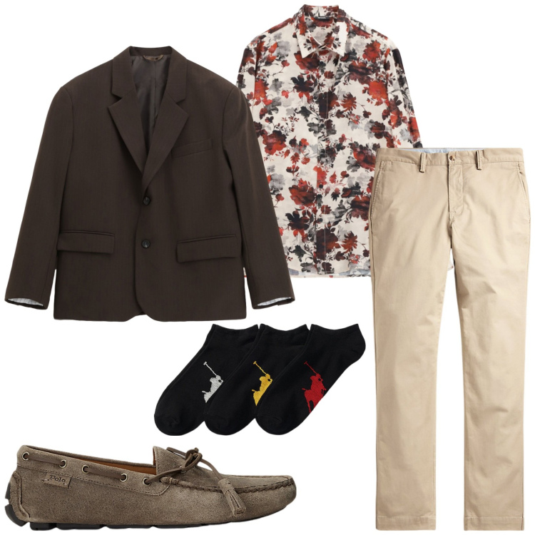 Outfit uomo - Total look #2226005. Stile Urban per Serata speciale. Abbinamento con camicie, giacche, scarpe stringate, calzini, pantaloni.