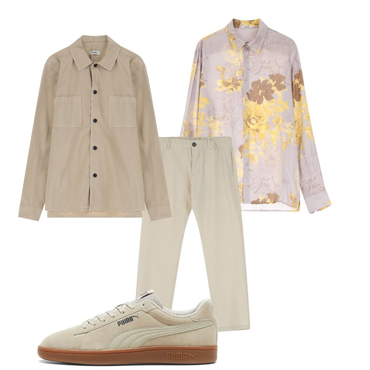 Outfit uomo - Sabbia IMPERIAL. Stile Trendy per Serata speciale. Abbinamento con camicie, pantaloni, giacche, sneakers.