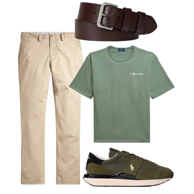 Outfit uomo - Sempre Polo. Stile Urban per Tutti i giorni. Abbinamento con cinture, pantaloni, sneakers, t-shirt.