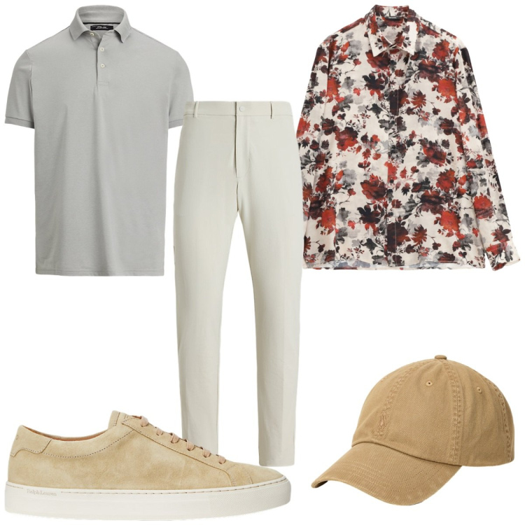 Outfit uomo - Total look #2226733. Stile Trendy per Tutti i giorni. Abbinamento con camicie, sneakers, pantaloni, polo, cappelli.