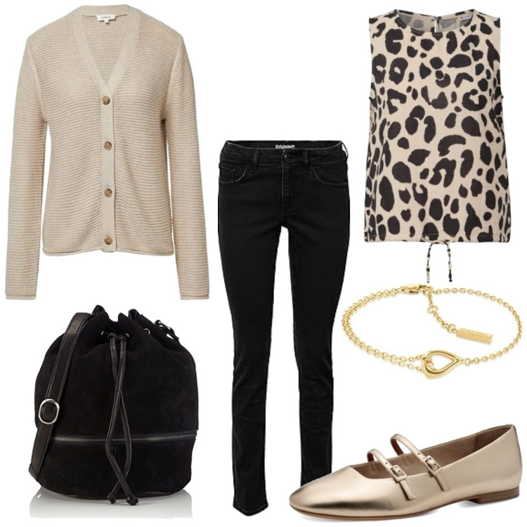 Outfit femme - Ethnique #1181. Style Ethnique pour Tous les jours. Assortir avec ballerines, gilets, sacs en bandoulière, bracelets, jeans, chemisiers.