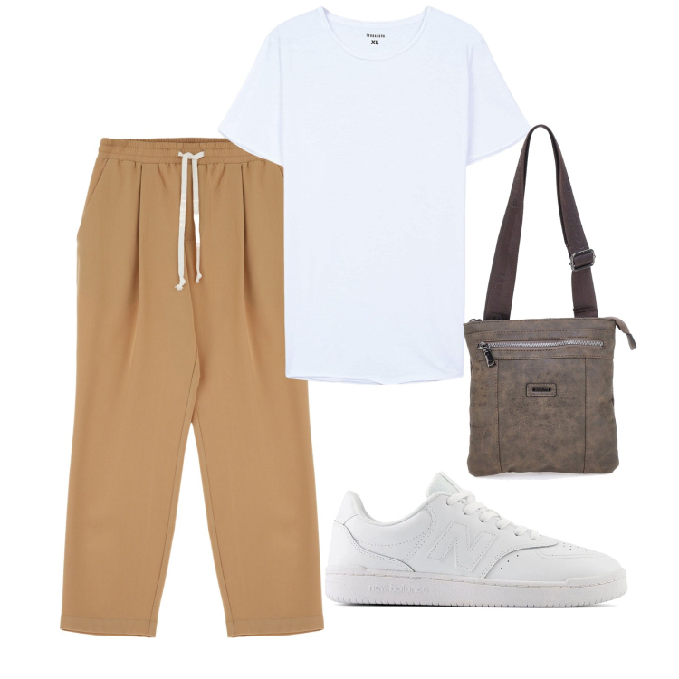Outfit uomo - Oggi comodo. Stile Casual per Tutti i giorni. Abbinamento con t-shirt, pantaloni, portafogli, sneakers.