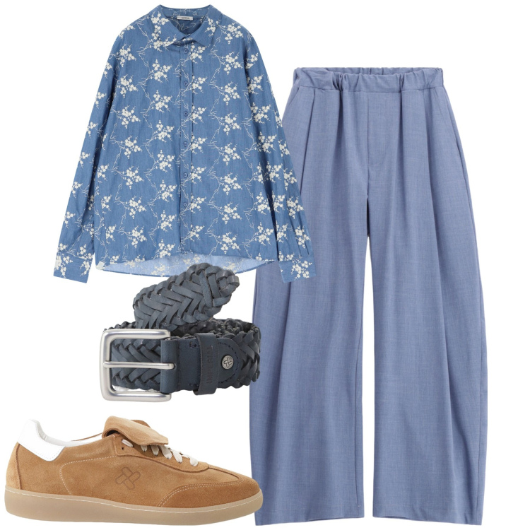 Outfit uomo - Total look #2228655. Stile Trendy per Tutti i giorni. Abbinamento con sneakers, camicie, pantaloni, cinture.