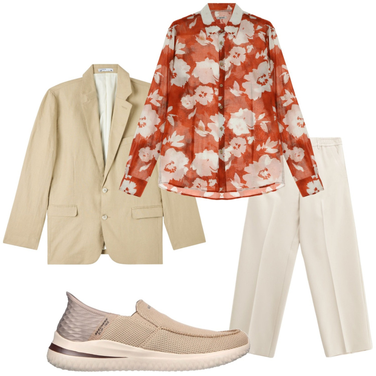 Outfit uomo - Total look #2229275. Stile Trendy per Serata speciale. Abbinamento con giacche, camicie, pantaloni, sneakers.