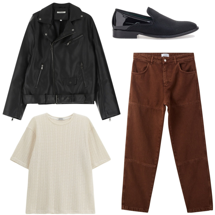 Outfit uomo - Moda metropolitana. Stile Casual per Ufficio. Abbinamento con pantaloni, t-shirt, giacche, scarpe stringate.