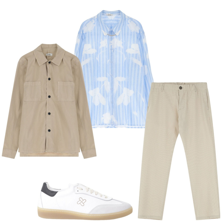 Outfit uomo - Total look #2230955. Stile Casual per Tutti i giorni. Abbinamento con giacche, pantaloni, sneakers, camicie.