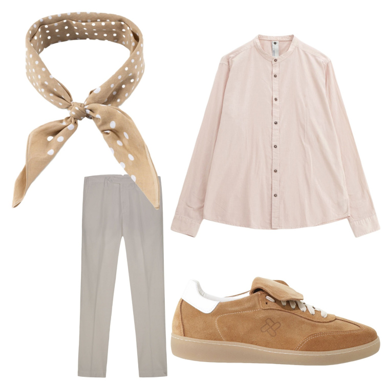 Outfit uomo - Trendy. Stile Trendy per Serata speciale. Abbinamento con sneakers, camicie, sciarpe e foulard, pantaloni.