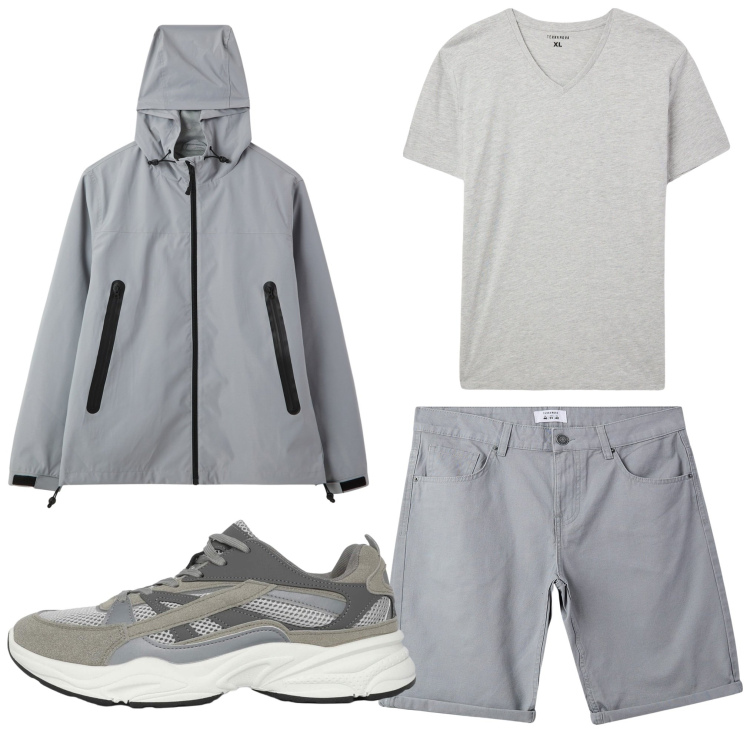 Outfit uomo - Guardare le stelle. Stile Casual per Mare. Abbinamento con sneakers, giacche, t-shirt, bermuda.
