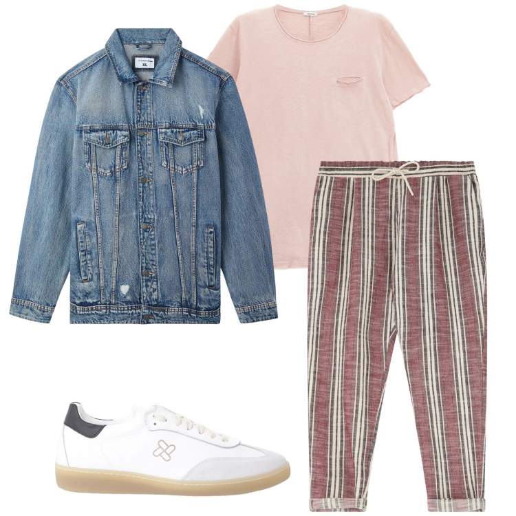 Outfit uomo - Total look #2233209. Stile Casual per Tutti i giorni. Abbinamento con giacche, pantaloni, sneakers, t-shirt.