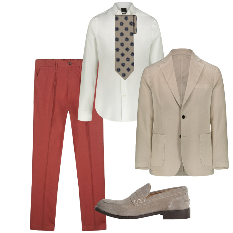 Outfit uomo - Inimitabile. Stile Business/Elegante per Tutti i giorni. Abbinamento con scarpe stringate, pantaloni, giacche, camicie, cravatte.