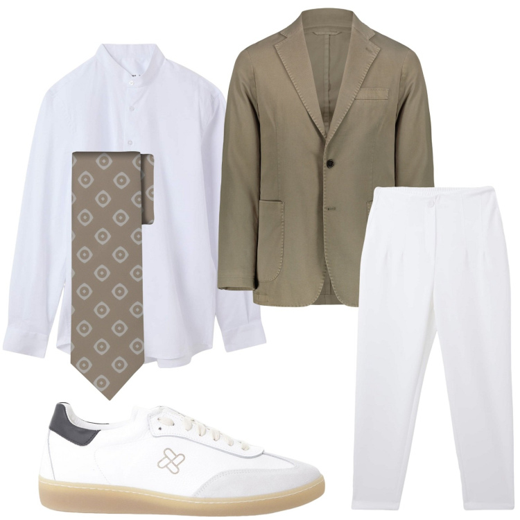 Outfit uomo - Sempre elegante. Stile Casual per Tutti i giorni. Abbinamento con pantaloni chino, camicie, sneakers, giacche, cravatte.