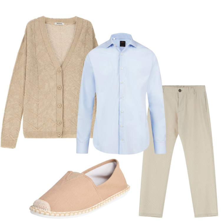 Outfit uomo - Il cardigan oversize. Stile Casual per Tutti i giorni. Abbinamento con espadrillas, cardigans, pantaloni, camicie.