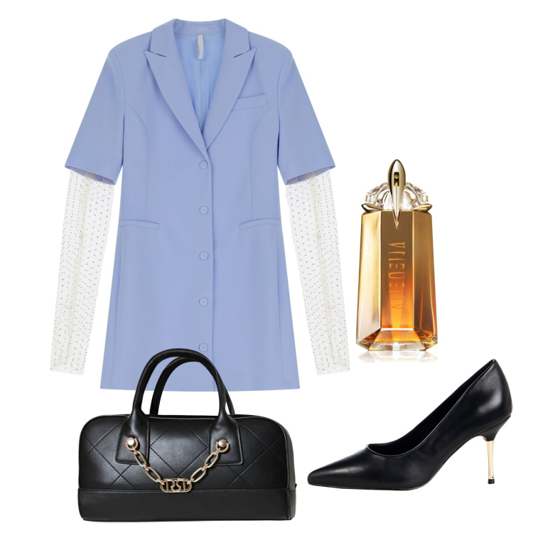 Outfit donna - Bon ton ad agosto. Stile Bon Ton per Tutti i giorni. Abbinamento con profumi, borse a mano, décolleté, vestiti corti.