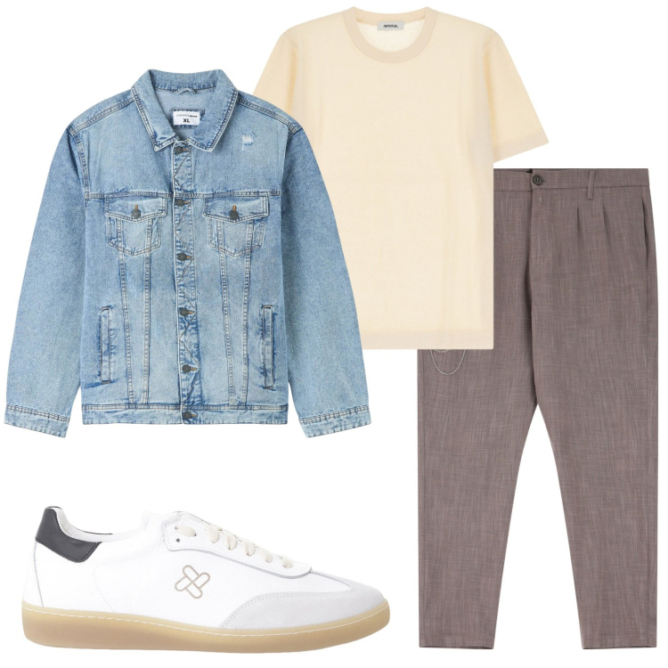 Outfit uomo - Total look #2234258. Stile Casual per Tutti i giorni. Abbinamento con giacche, pantaloni, sneakers, maglieria.