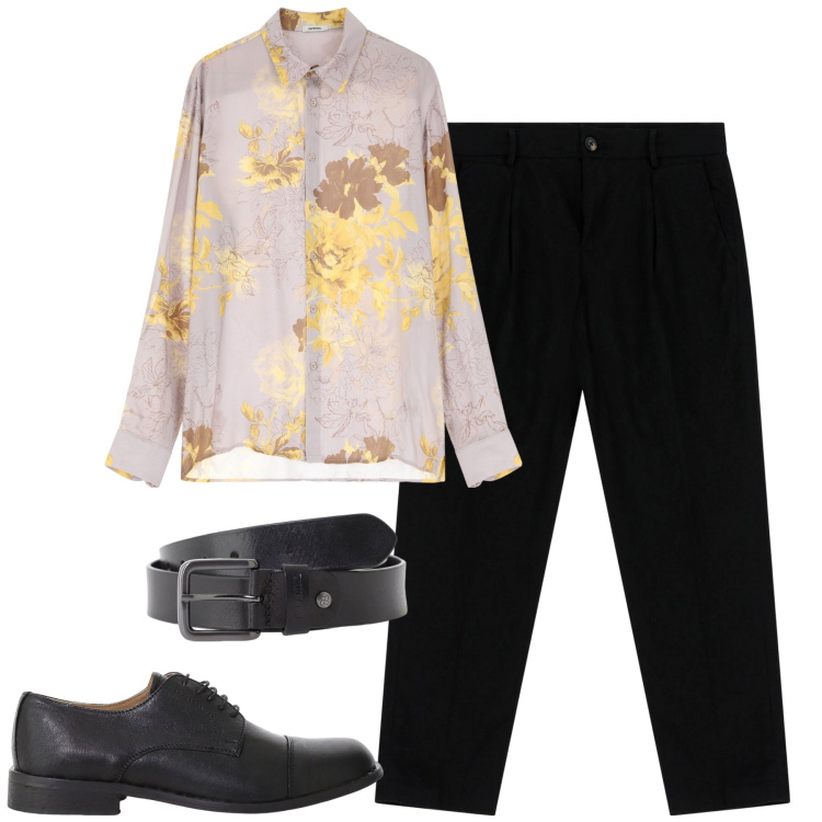 Outfit uomo - Imperial. Stile Trendy per Tutti i giorni. Abbinamento con camicie, pantaloni chino, cinture, scarpe stringate.