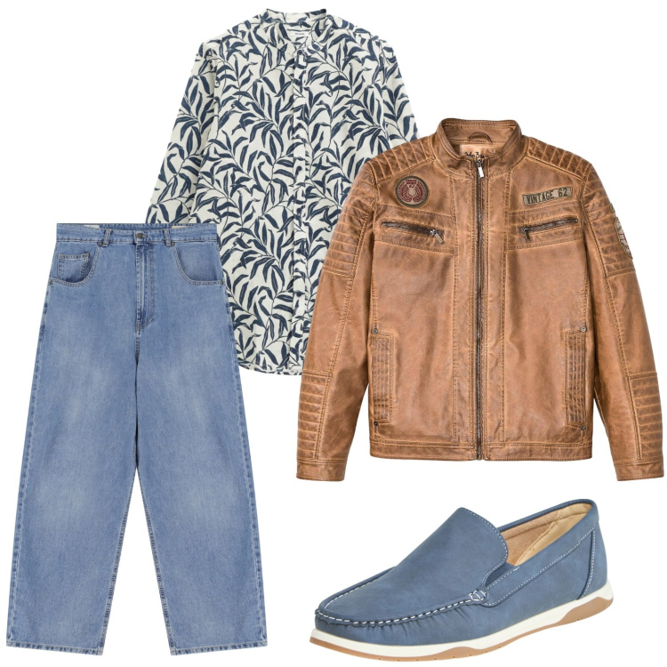 Outfit uomo - La camicia per distinguersi. Stile Casual per Tutti i giorni. Abbinamento con giacche, scarpe stringate, jeans, camicie.