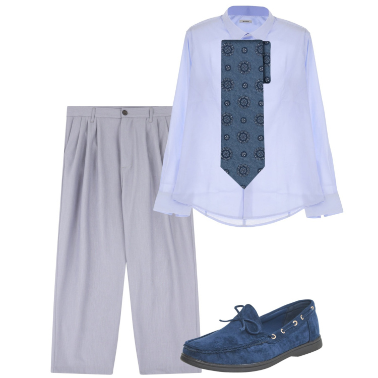 Outfit uomo - City di chi ha una vita. Stile Business/Elegante per Ufficio. Abbinamento con scarpe stringate, pantaloni, camicie, cravatte.