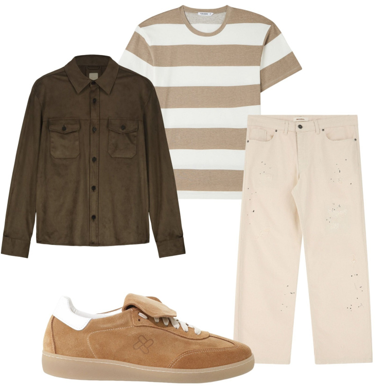 Outfit uomo - Total look #2235979. Stile Casual per Tutti i giorni. Abbinamento con t-shirt, sneakers, pantaloni, giacche.