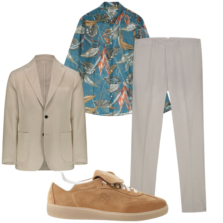 Outfit uomo - Total look #2236007. Stile Casual per Tutti i giorni. Abbinamento con sneakers, camicie, giacche, pantaloni.