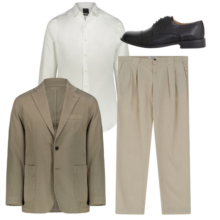 Outfit uomo - Total look #2236092. Stile Casual per Tutti i giorni. Abbinamento con pantaloni, scarpe stringate, camicie, giacche.