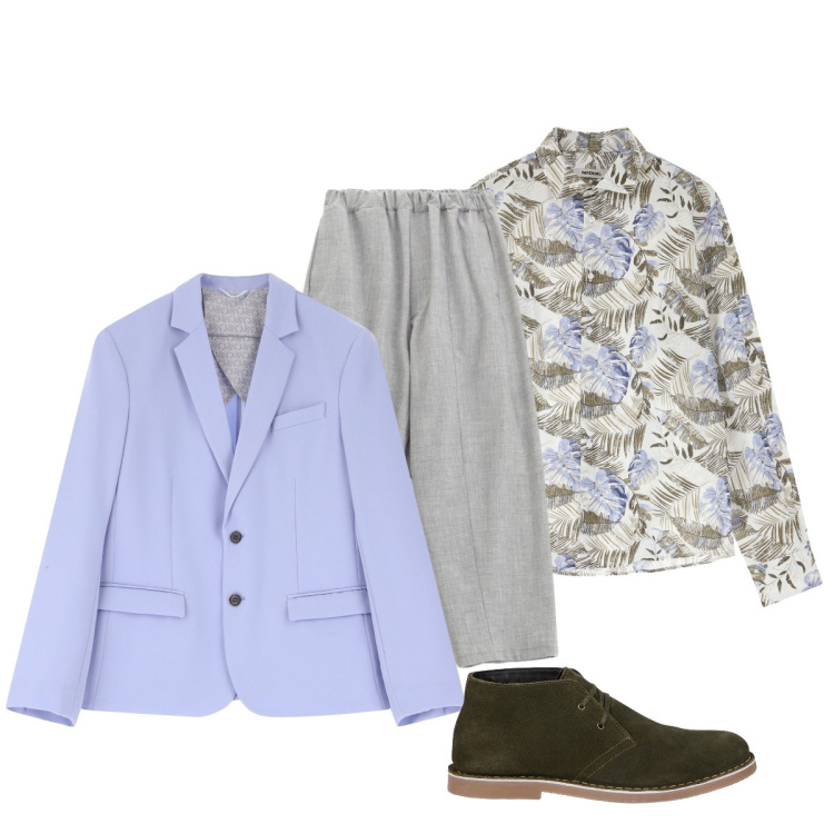 Outfit uomo - Total look #2236327. Stile Trendy per Tutti i giorni. Abbinamento con giacche, camicie, pantaloni, stivali e stivaletti.