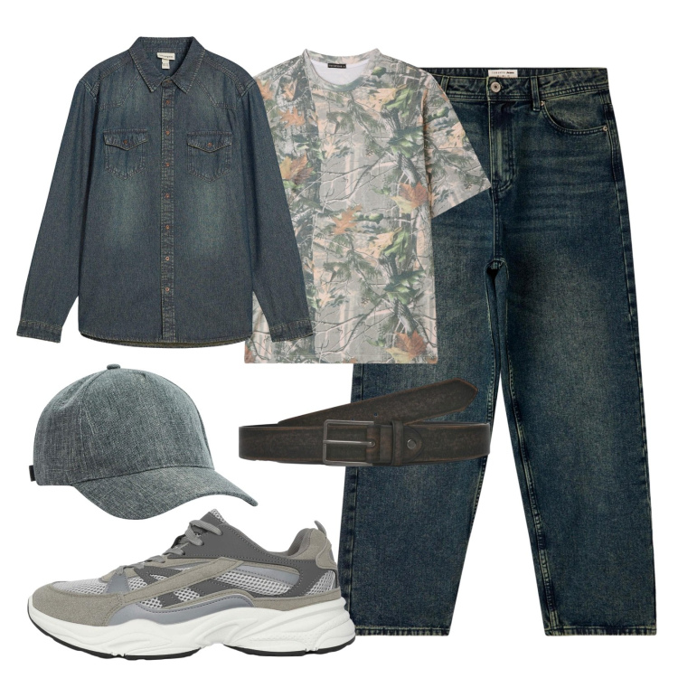 Outfit uomo - Urban style!. Stile Urban per Tutti i giorni. Abbinamento con camicie, cappelli, sneakers, cinture, t-shirt, jeans.