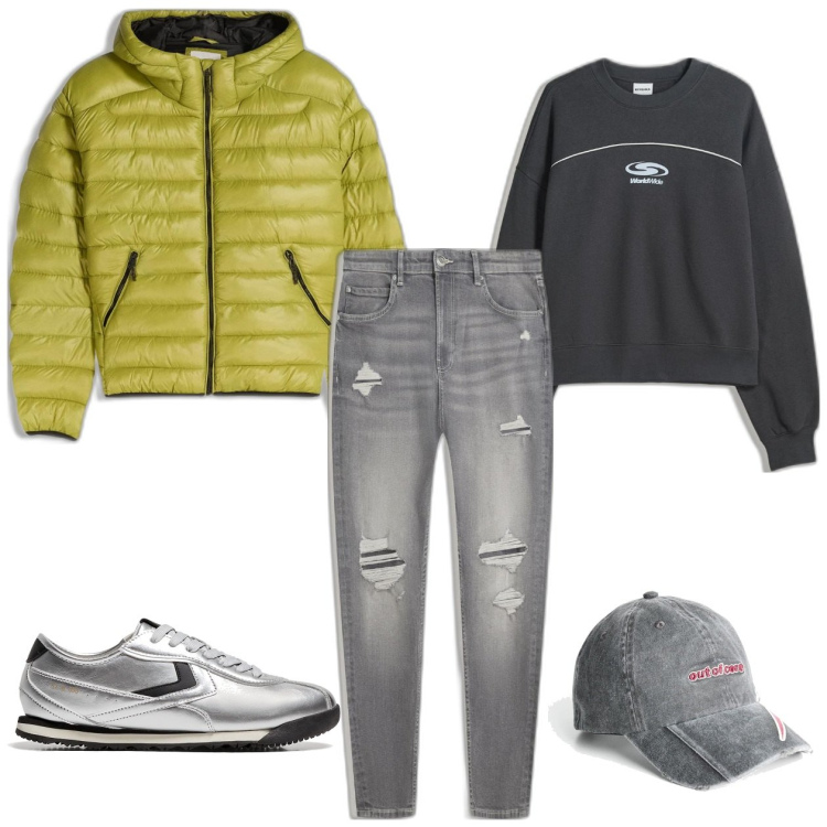 Outfit hombre - Paseo por el campo. Estilo Urban para Oficina. Combinación con sneakers, vaqueros rotos, sudaderas, sombreros, chaquetas.