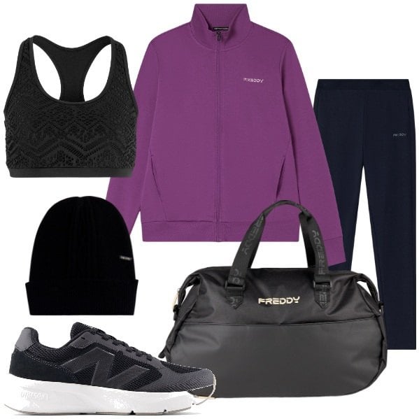 Outfit donna - Sport. Stile Sporty chic per Sport. Abbinamento con top, sneakers, tute, cappelli, borse sportive.