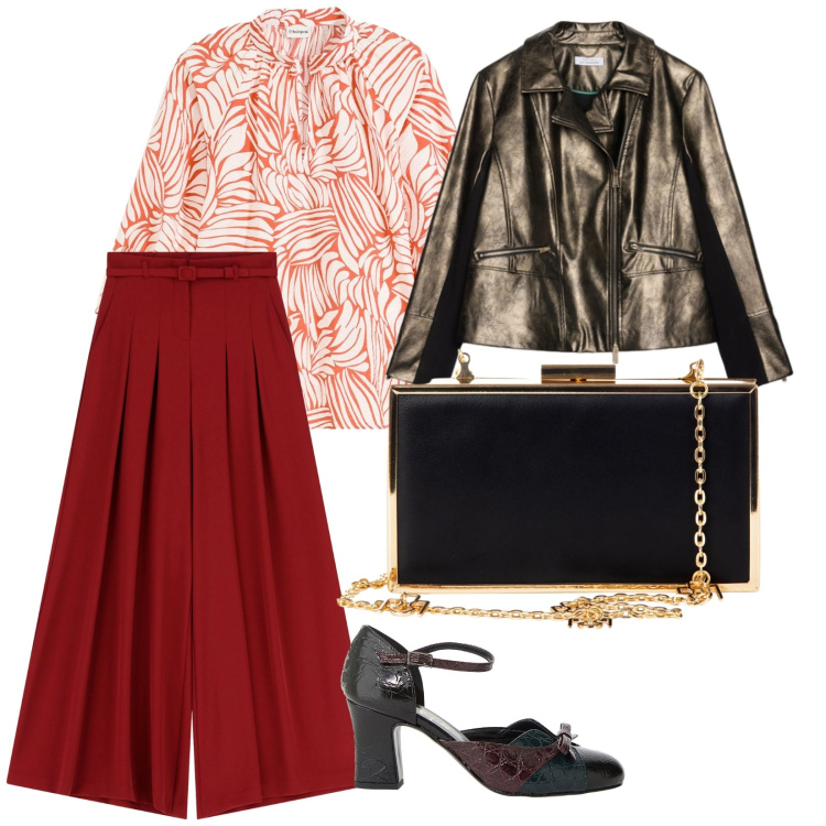 Outfit donna - Il giubbino leggero. per Tutti i giorni. Abbinamento con tuniche, pochette, pantaloni a palazzo, décolleté, giacche.