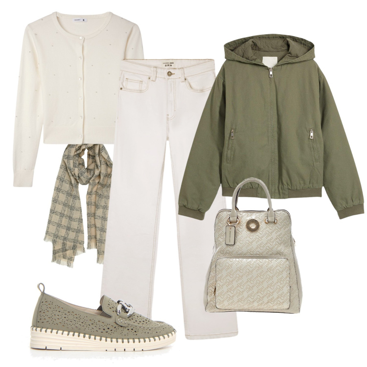 Outfit donna - Giubbino passpartout - @nike75. Stile Casual per Tutti i giorni. Abbinamento con blazer, jeans bootcut, cardigans, mocassini, sciarpe, zaini.