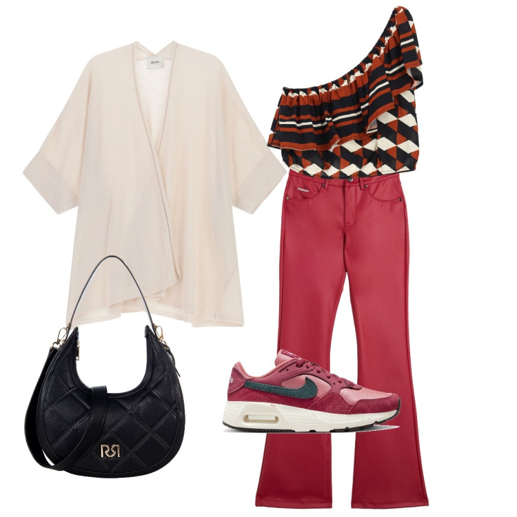 Outfit donna - Blazer passpartout nella mezza stagione. Stile Casual chic per Tutti i giorni. Abbinamento con borse a tracolla, top, cardigans, pantaloni, sneakers.