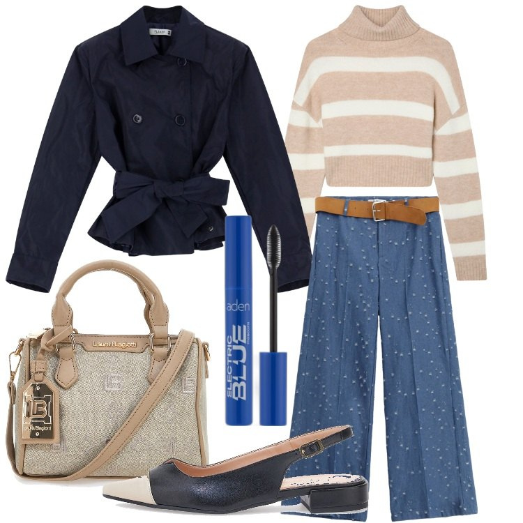 Outfit donna - Il giubbino leggero - @nike75. Stile Casual chic per Tutti i giorni. Abbinamento con mascara, maglieria, blazer, pantaloni, borse a tracolla, ballerine.
