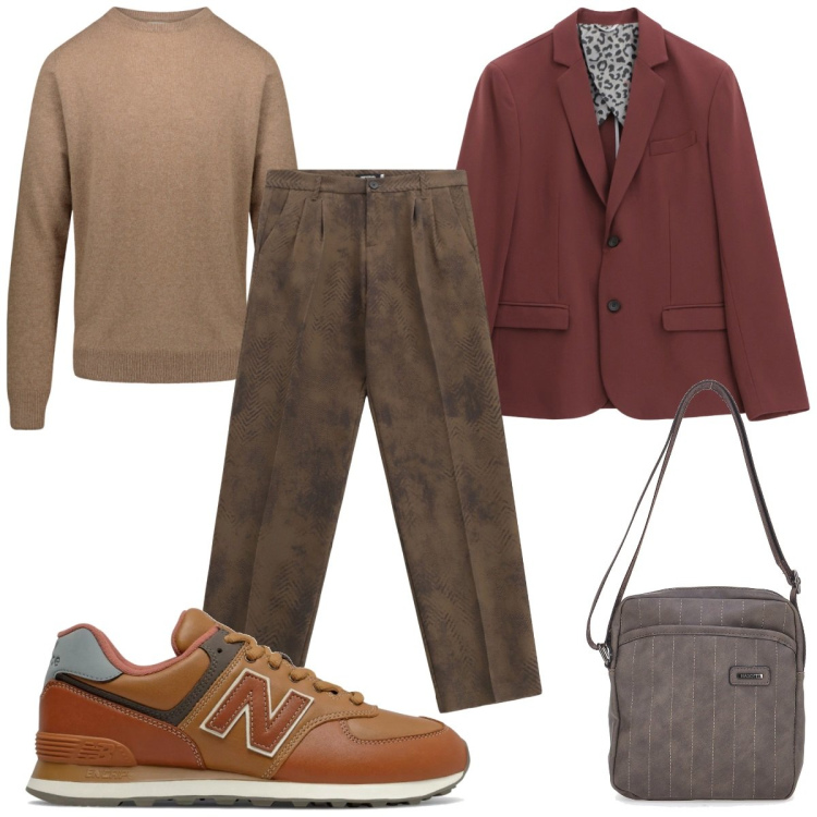 Outfit uomo - Total look #2242280. Stile Casual per Tutti i giorni. Abbinamento con sneakers, giacche, pantaloni, maglieria, portafogli.