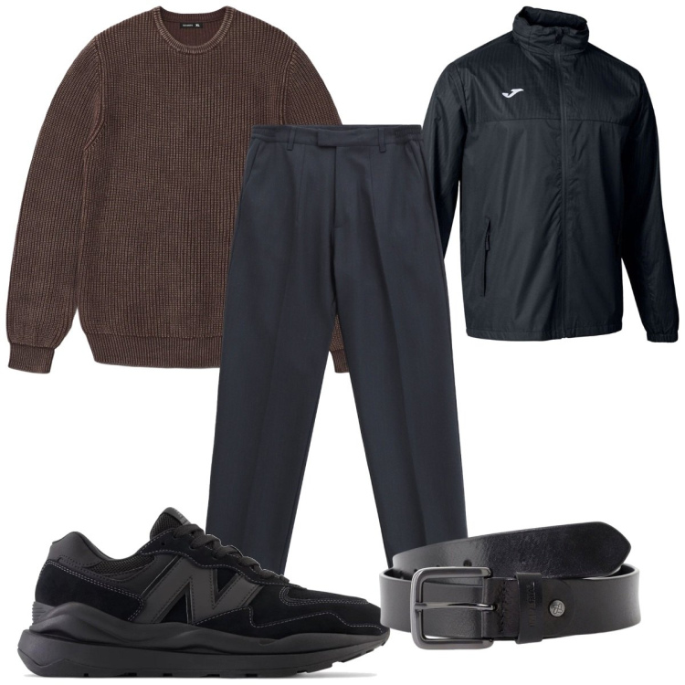 Outfit uomo - Total look #2242297. Stile Casual per Tutti i giorni. Abbinamento con maglieria, sneakers, cinture, pantaloni, giacche.