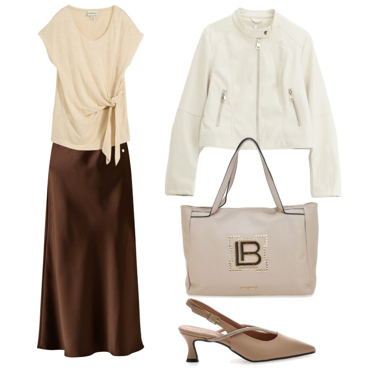 Outfit donna - La gonna. Stile Casual per Ufficio. Abbinamento con maglieria, gonne longuette, giacche, borse a spalla, décolleté.