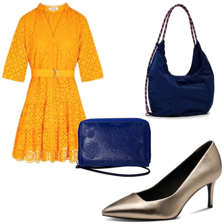 Outfit femme - Casual chic #14881. Style Casual chic pour Tous les jours. Assortir avec robes courtes, sacs à dos, portefeuille, escarpins.