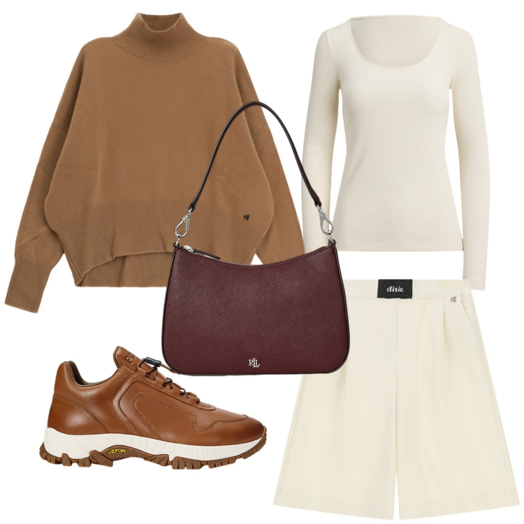 Outfit donna - Bermuda urbani. Stile Urban per Tutti i giorni. Abbinamento con shorts, maglieria, sneakers, borse a spalla, t-shirt.