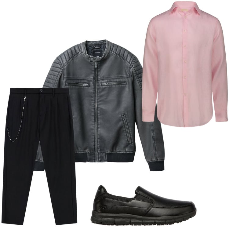 Outfit uomo - Stile audace. Stile Casual per Serata speciale. Abbinamento con giacche, pantaloni, camicie, scarpe stringate.