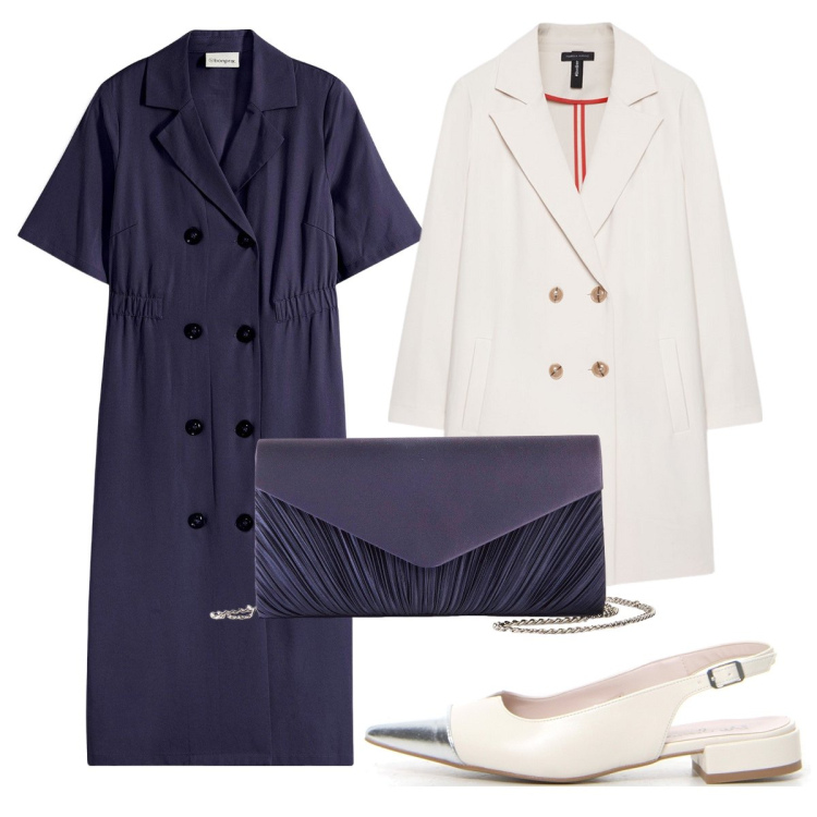 Outfit donna - La mamma dello sposo. Stile Bon Ton per Cerimonia. Abbinamento con pochette, vestiti, cappotti, décolleté.