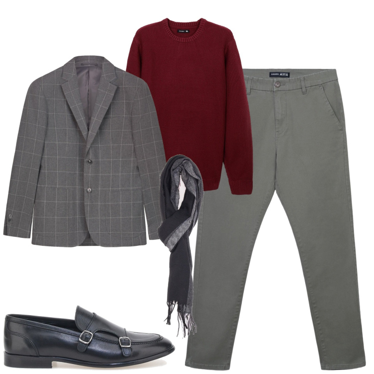 Outfit uomo - La giacca passepartout. Stile Urban per Tutti i giorni. Abbinamento con pantaloni chino, maglieria, sciarpe, scarpe stringate, giacche.
